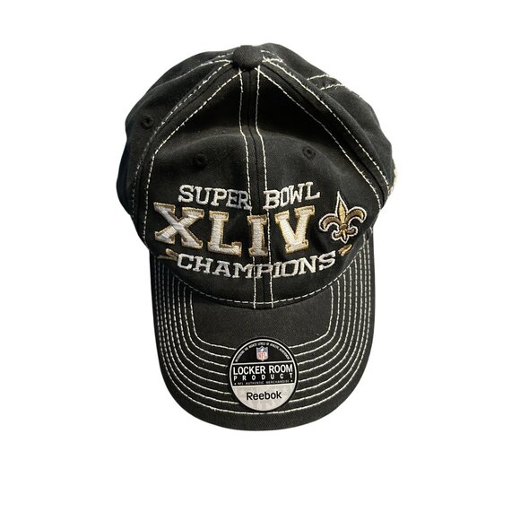 Reebok NFL New Orleans Saints Super Bowl XLIV Champions Cap Football - Picture 1 of 5